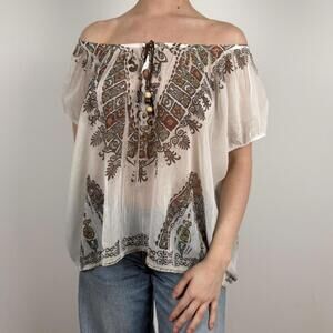 Women's Boho Mesh Blouse
